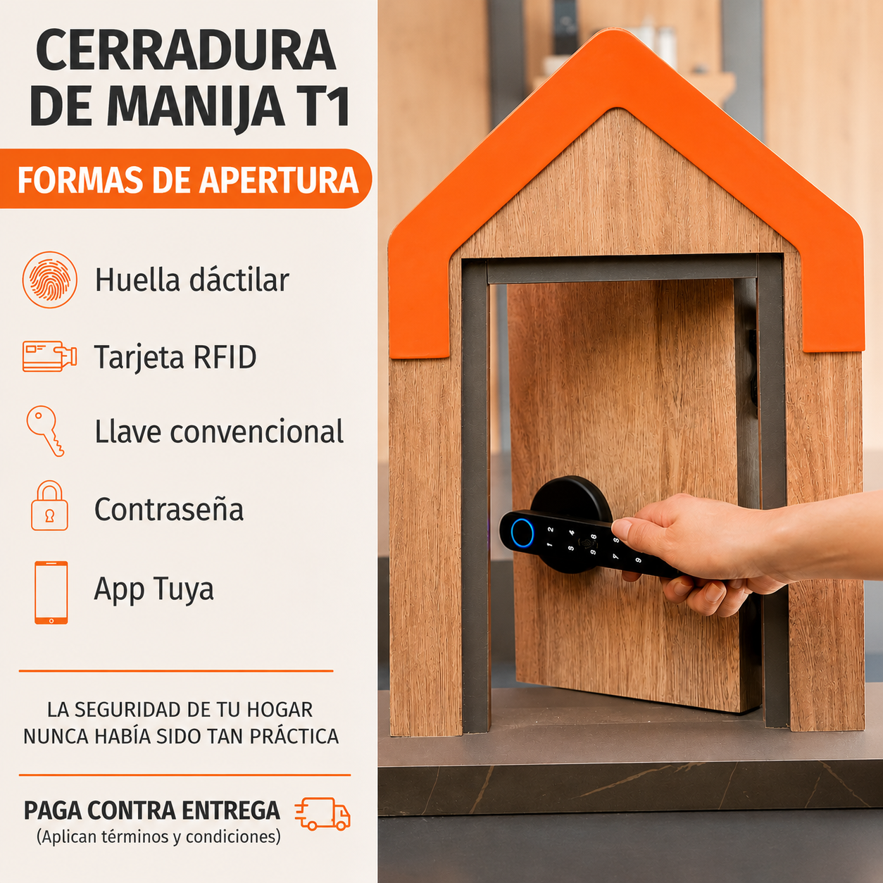 🔐 Cerradura Inteligente T-01 para Airbnb y Hospedajes